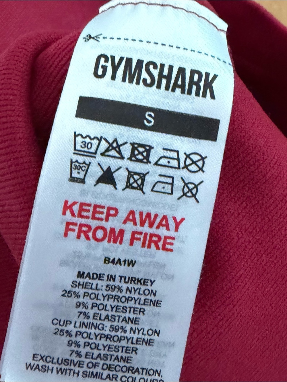 Gymshark One-Shoulder Sports Bra - Raspberry Pink - Picture 3 of 3